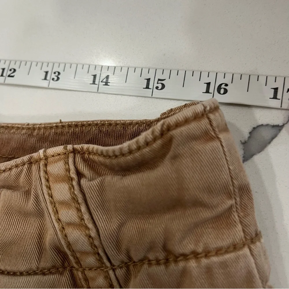 Vintage Polo By Ralph Lauren Shorts Mens 32x10 Khaki‎ Cargo Flat Front Cotton